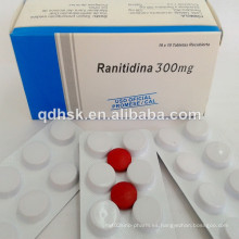 Alta calidad Ranitidine HCl Tablet 300mg